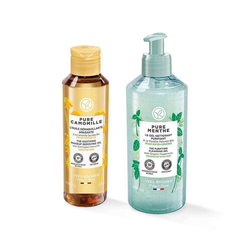 Karma Double-Phase Facial Cleansing Set for Combination/Oily Skin - Pure Camomille & Pure Menthe Variants