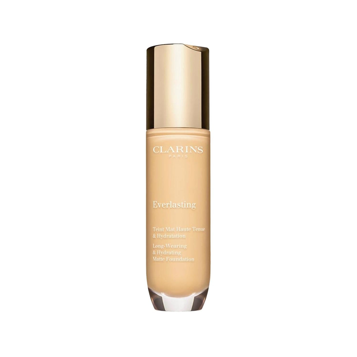 Clarins Everlasting 100.5W: Moisturizing Matte Liquid Foundation - Long-Lasting Coverage, Minimizes Imperfections, Evens Skin Tone (30ml)