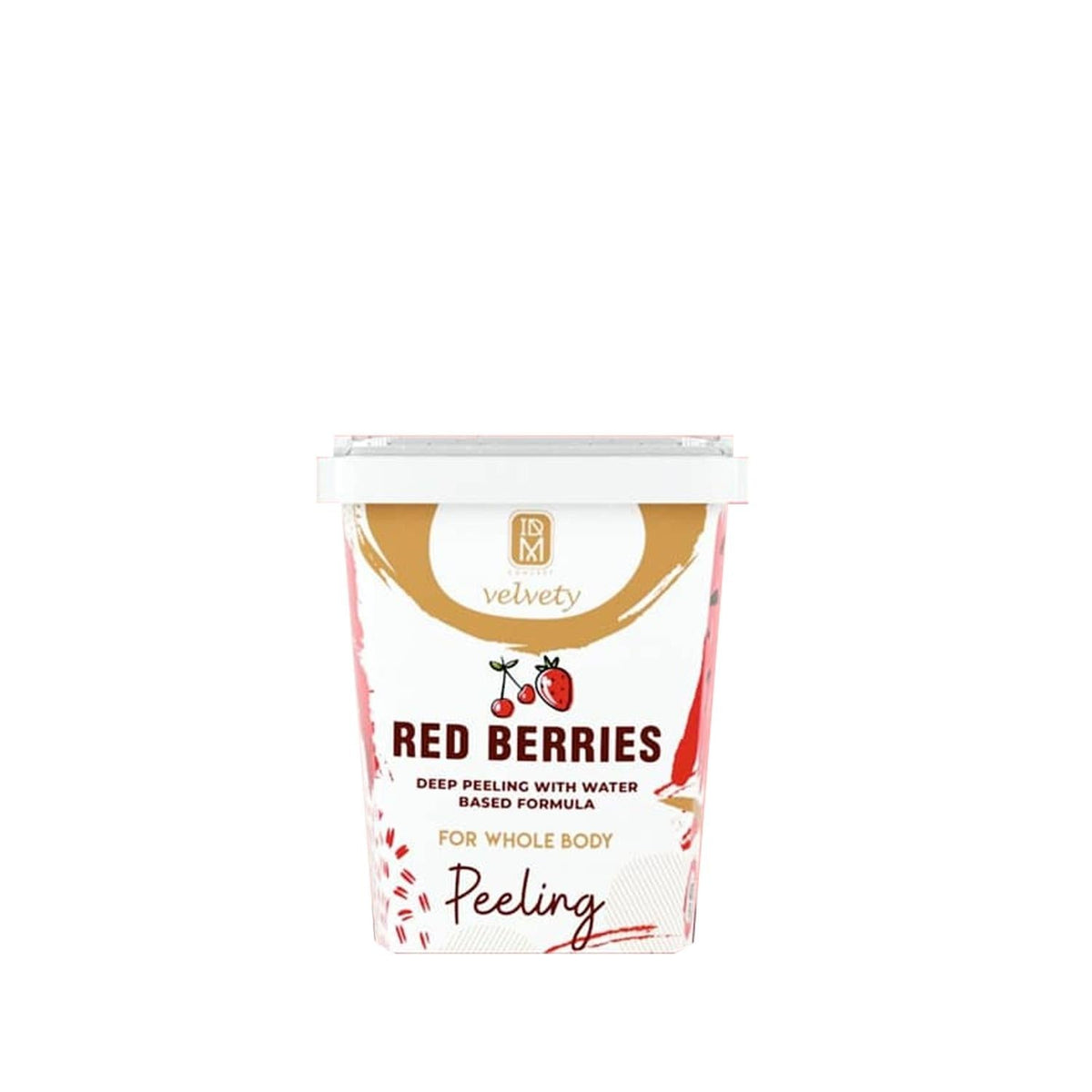 IDM Velvety Red Fruit Oil-Based Body Scrub 400ml - Natural Exfoliant for Smooth Skin