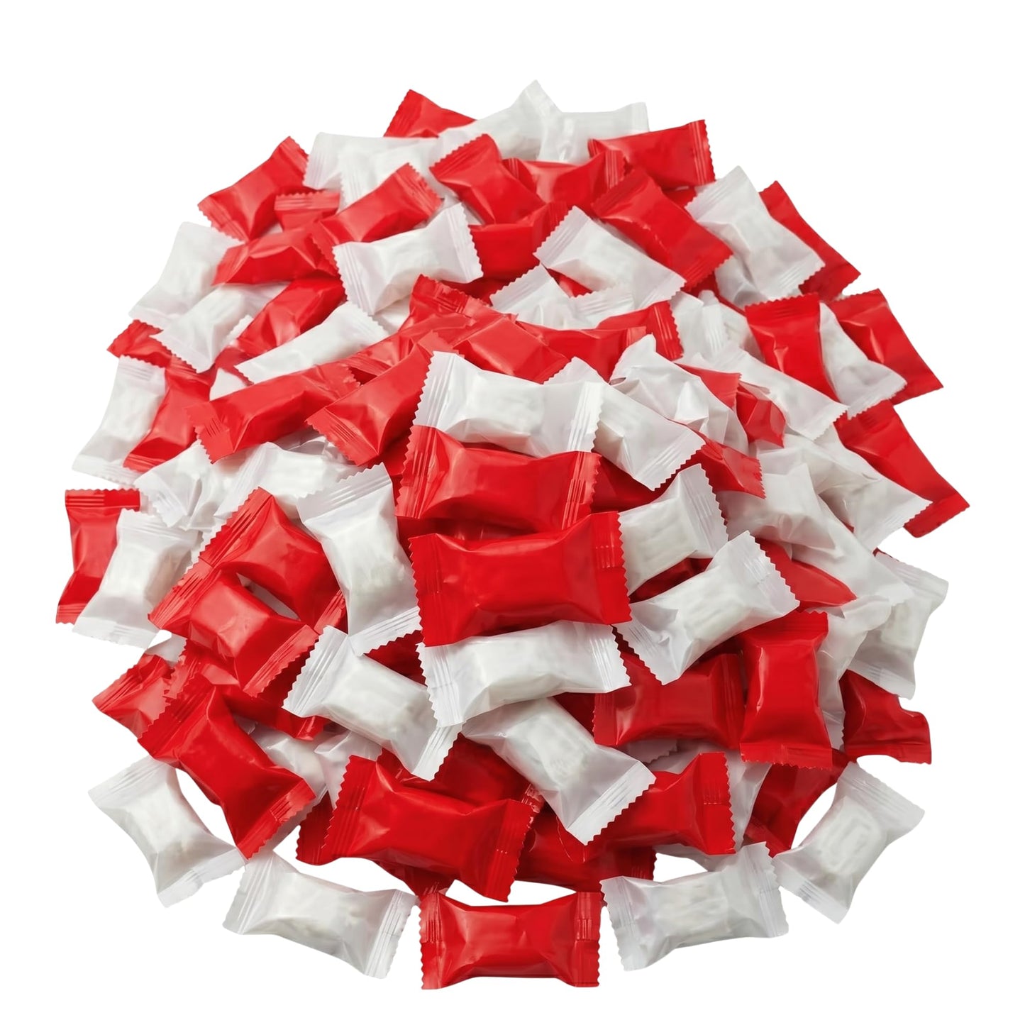 Red & White Buttermints 220ct – Individually Wrapped Butter Mints Bulk Candy for Peppermint Parties, Weddings & Holiday Candy Buffets