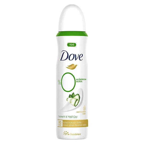 Dove Aluminum-Free Deodorant, Cucumber & Green Tea Scent, Natural & Long-Lasting Freshness for Women & Men