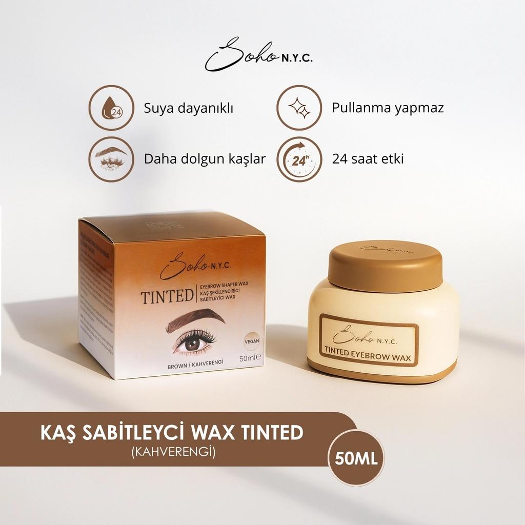 Soho N.Y.C. Brown Eyebrow Styling & Volumizing Wax 50 ml