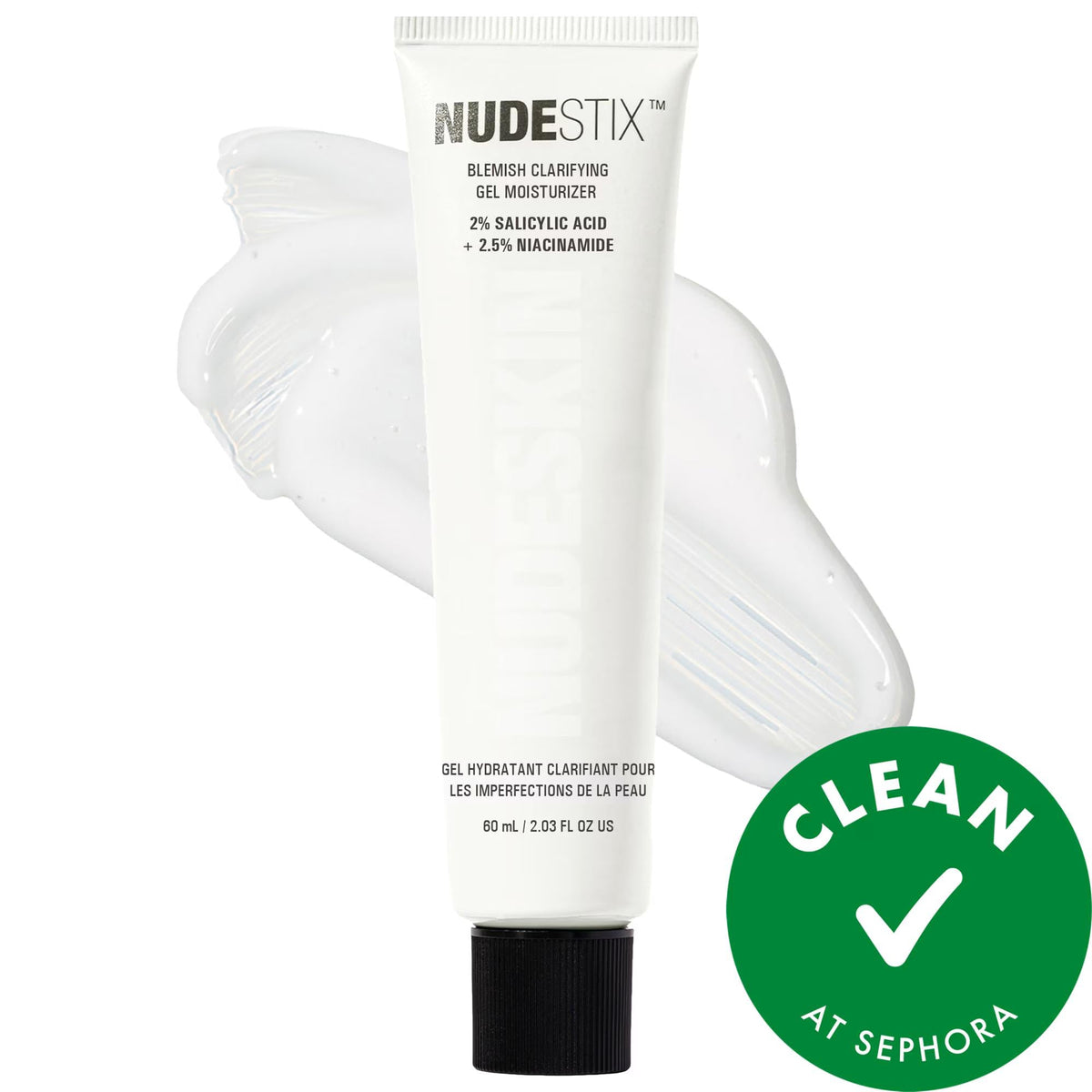 Nudeskin Blemish Clarifying Gel Moisturizer: Reduce Redness, Acne & Hyperpigmentation with Niacinamide & Salicylic Acid