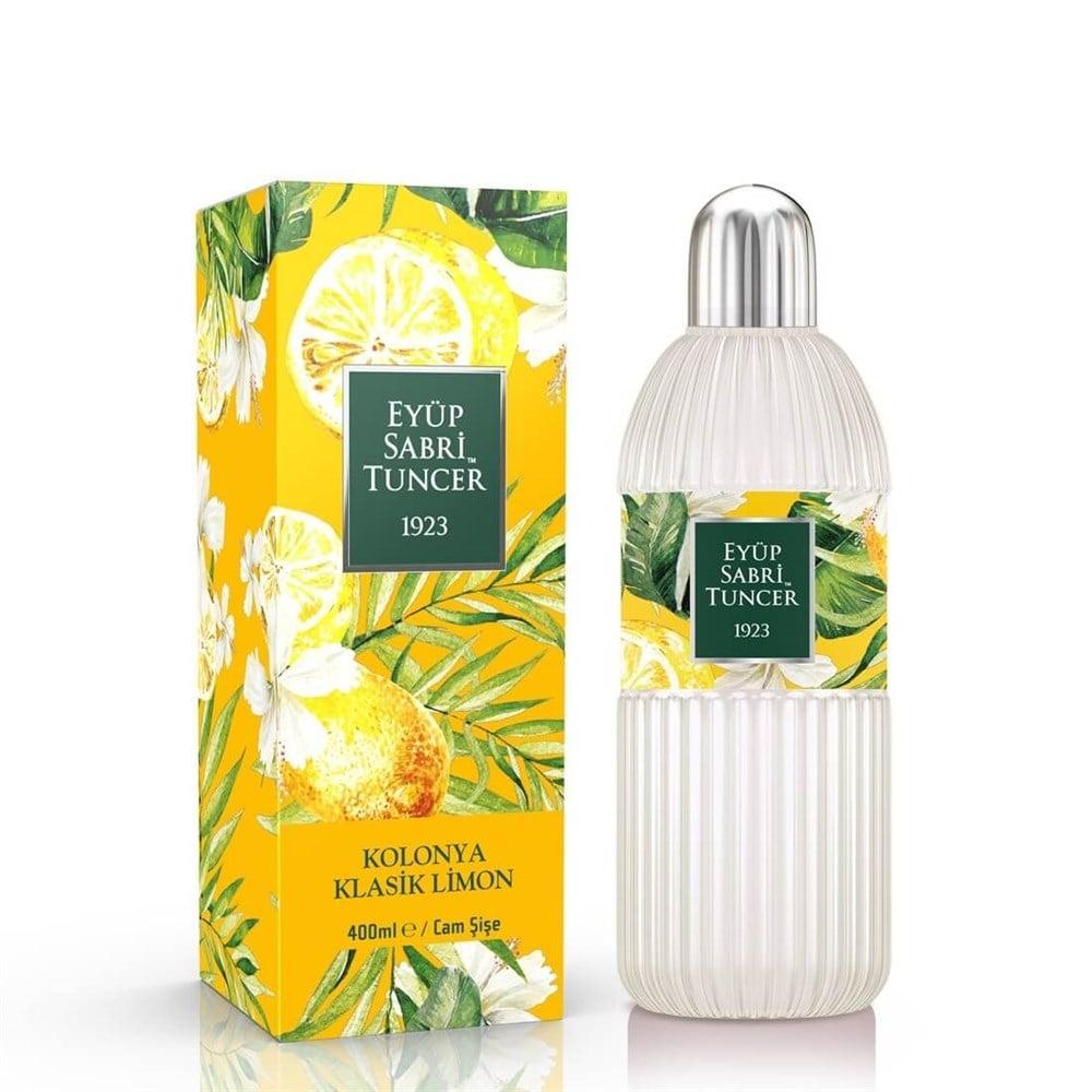 Eyüp Sabri Tuncer Lemon Cologne - 400ml Glass Bottle, Refreshing Citrus Fragrance, Traditional Turkish Perfume