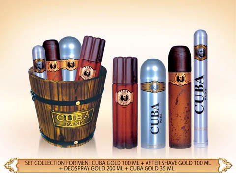 Gift/Set Cuba 4 Pcs. 3.4 Fl Perfume By Cuba For Men