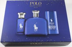 Ralph Lauren Polo Blue 3Pc Set: 4.2 Edt Spray Perfume By Ralph Lauren. For Men