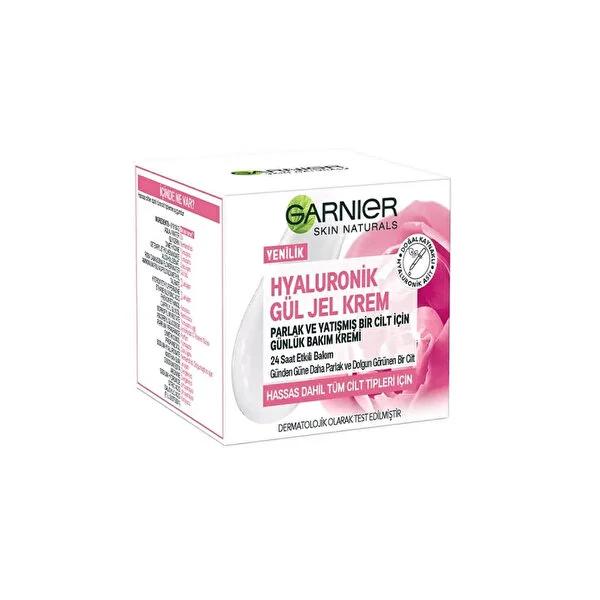 Garnier Hyaluronic Acid Rose Water Face Gel Cream - 1.69 fl oz, Non-Greasy, Natural Skincare