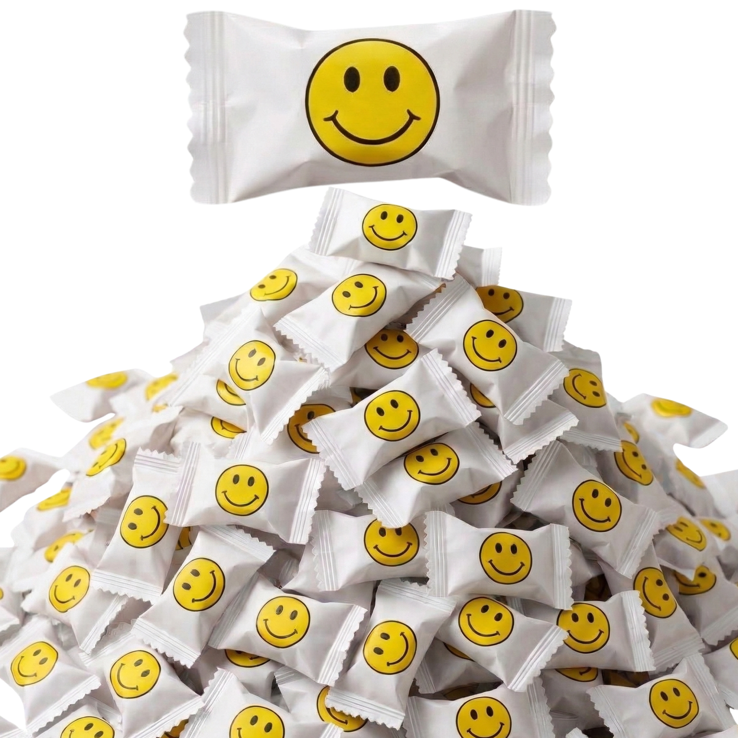 220ct Smiley Face Buttermints – Individually Wrapped Bulk Butter Mints for Birthday Parties, Office Treats, Candy Buffets & Get Well Gifts