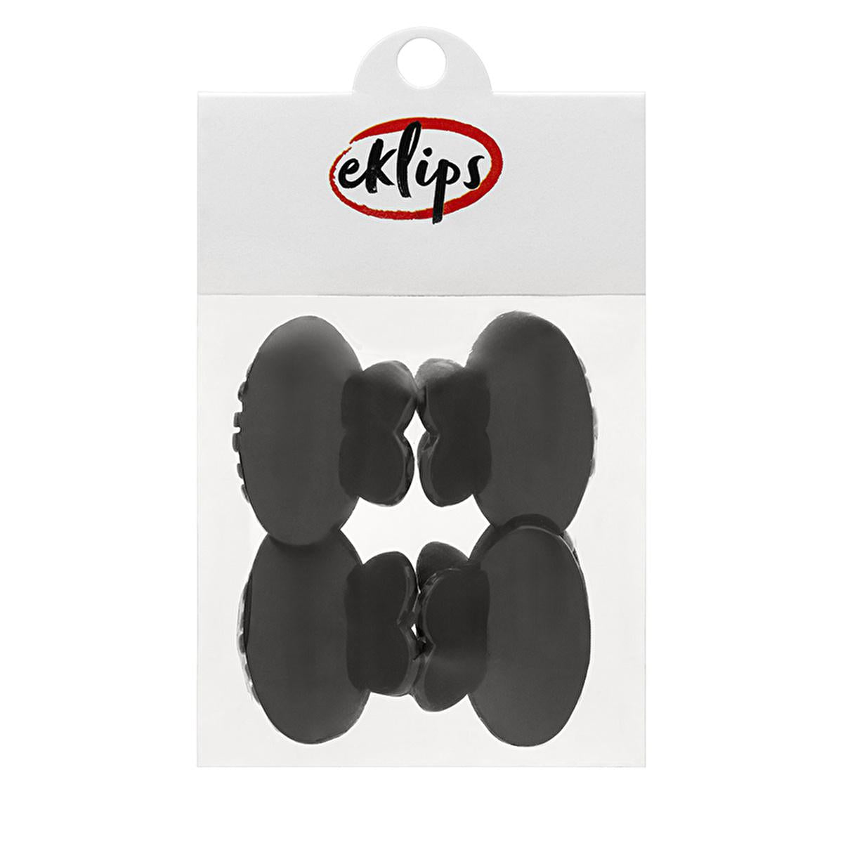 Eklips Oval Hair Clip Set - 4 Stylish & Colorful Mandal Toka for Secure Hold & Versatile Hair Styling