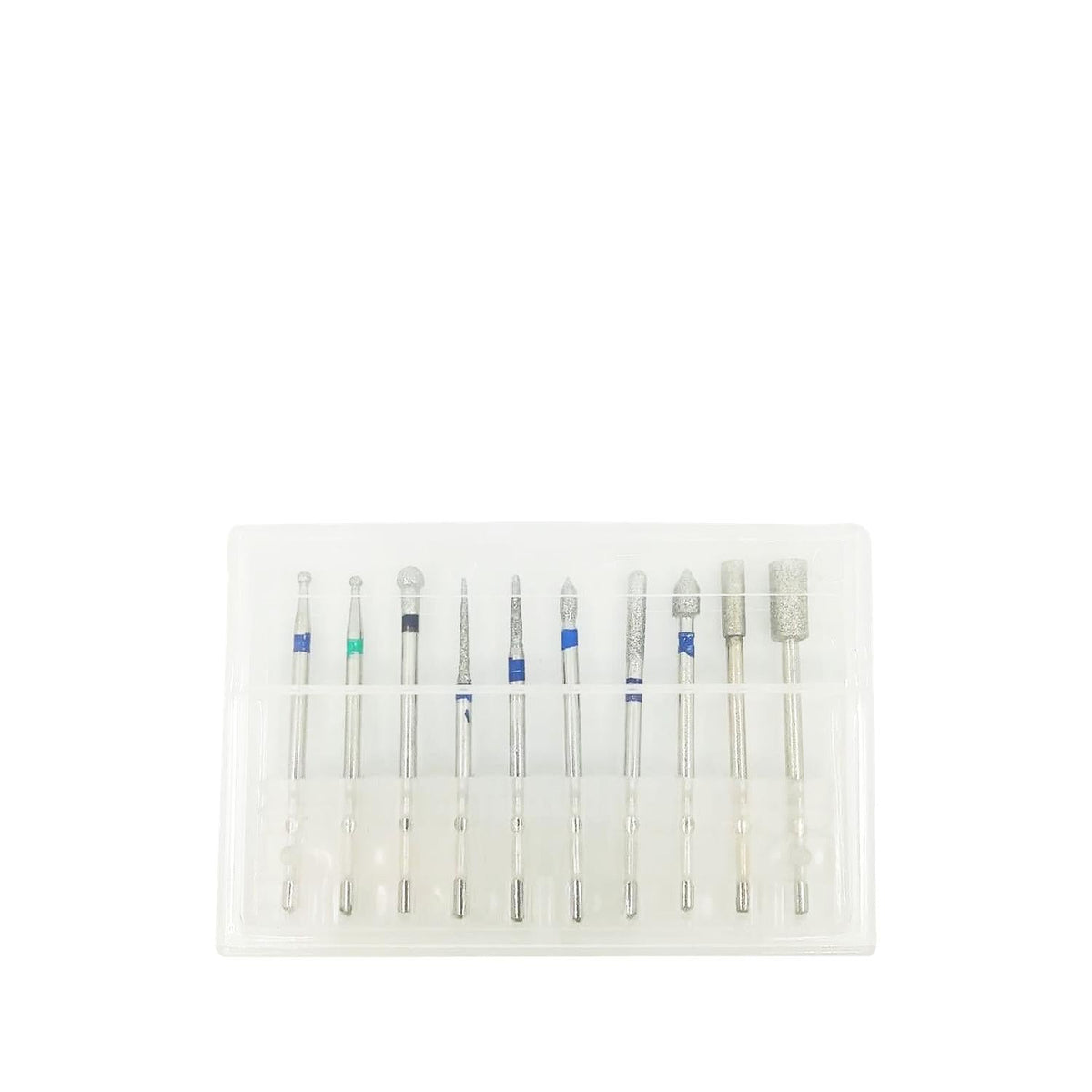 Trina Nail Drill Bit Set - 10 Piece Professional Nail Care & Beautification Tools