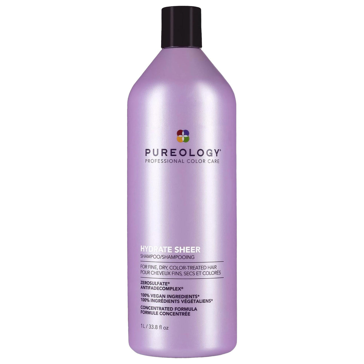 Hydrate Sheer - Sulfate-Free Shampoo for Fine Hair, Color-Safe, Vegan, Cruelty-Free