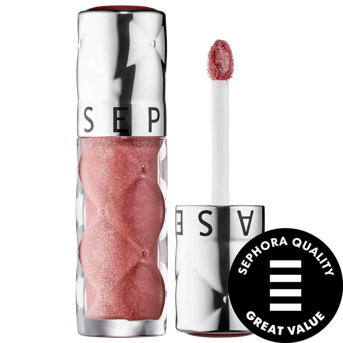Outrageous Plump: Hydrating Lip Gloss for Fuller Lips with Sunflower, Ginger & Peppermint Oil - High Shine, Non-Sticky Formula