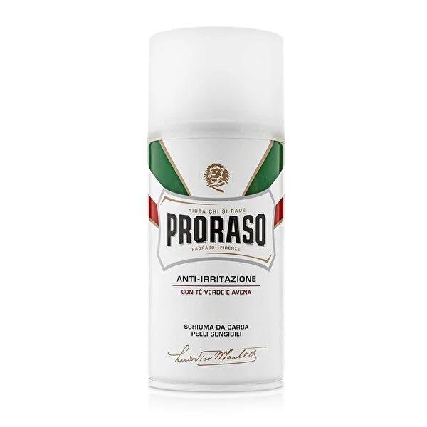 Proraso Green Tea Shaving Cream for Sensitive Skin: Soothing, Natural Men's Shaving Foam - 10.14 fl oz