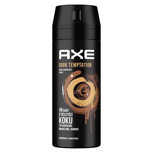 Axe Dark Temptation Deodorant & Body Spray - 48 Hour Freshness, Chocolate Scent, Male Grooming