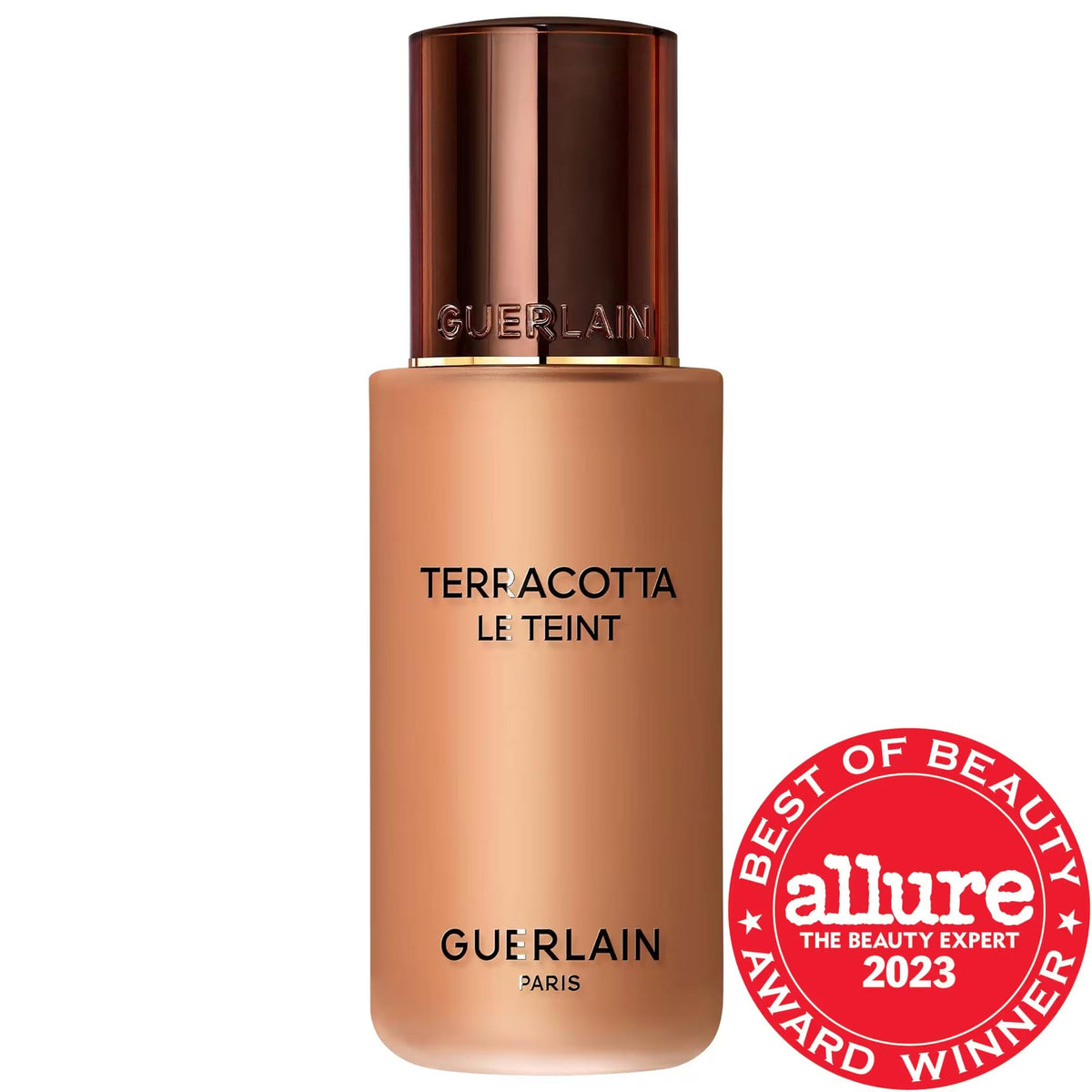 Guerlain Terracotta Le Teint: Long-Lasting Luminous Matte Foundation with Argan Oil - Flawless Medium Coverage, No-Transfer, Healthy Glow