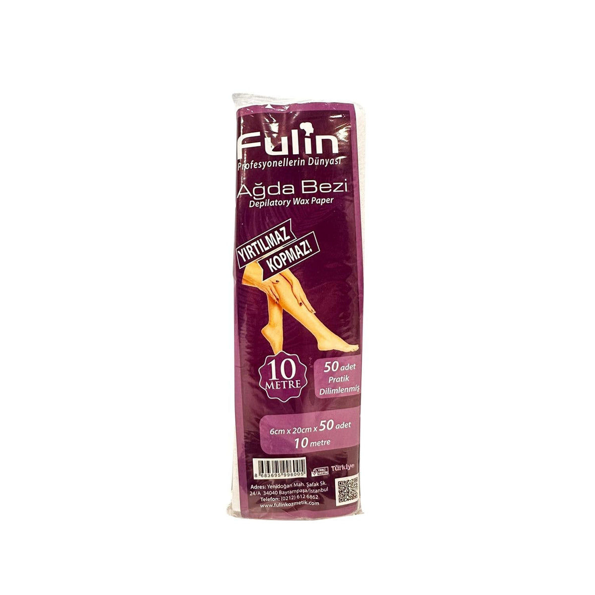 Fulin Pre-Cut Wax Strips for Easy Hair Removal - 50 Count