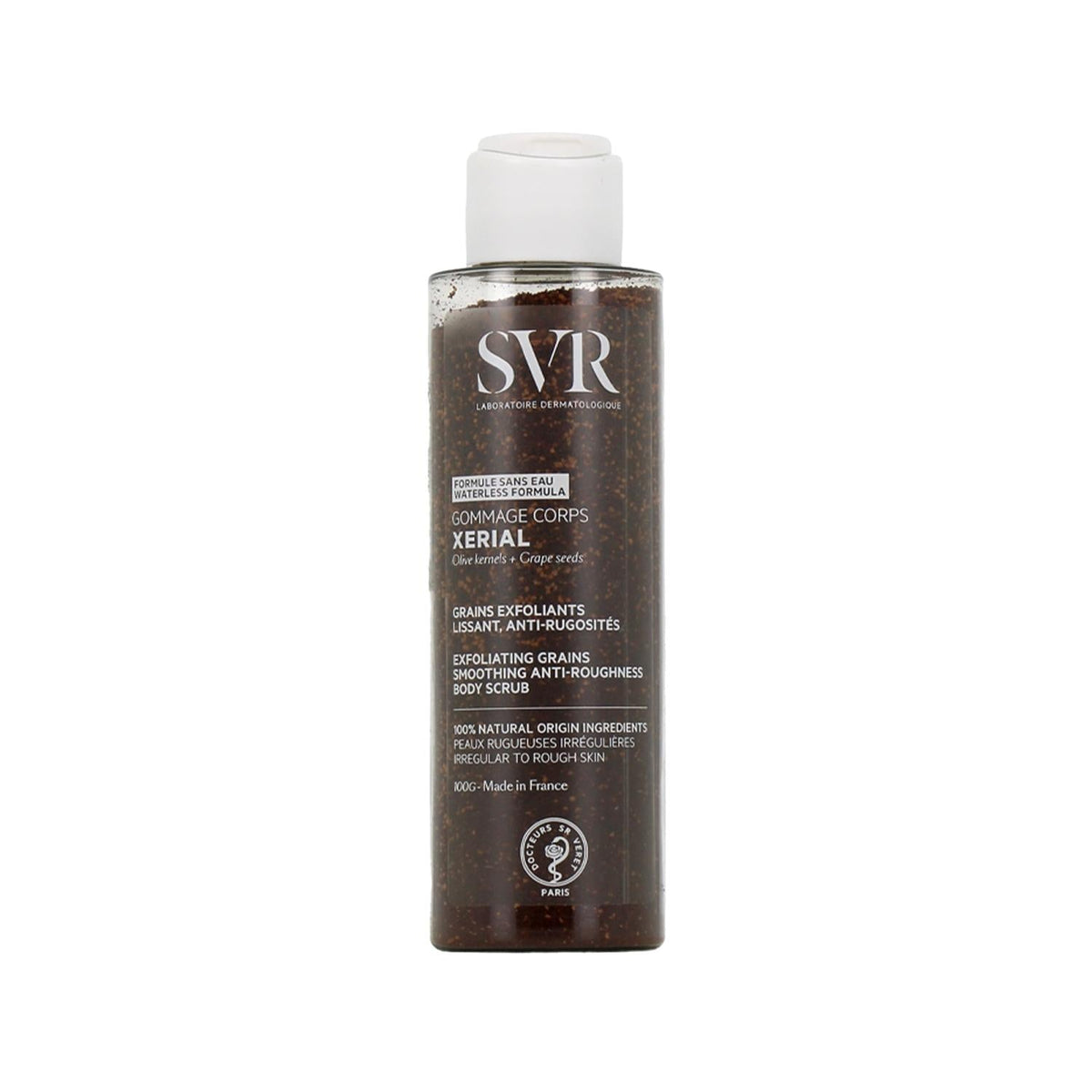 SVR Xerial Body Scrub: Exfoliating & Skin Smoothing Treatment | Gentle Body Exfoliation for Improved Texture & Radiance - 100g