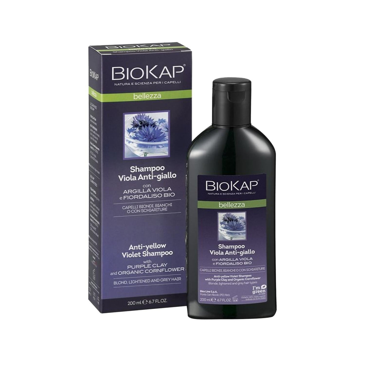 Biokap Bellezza Anti-Yellow Purple Shampoo 200 ml
