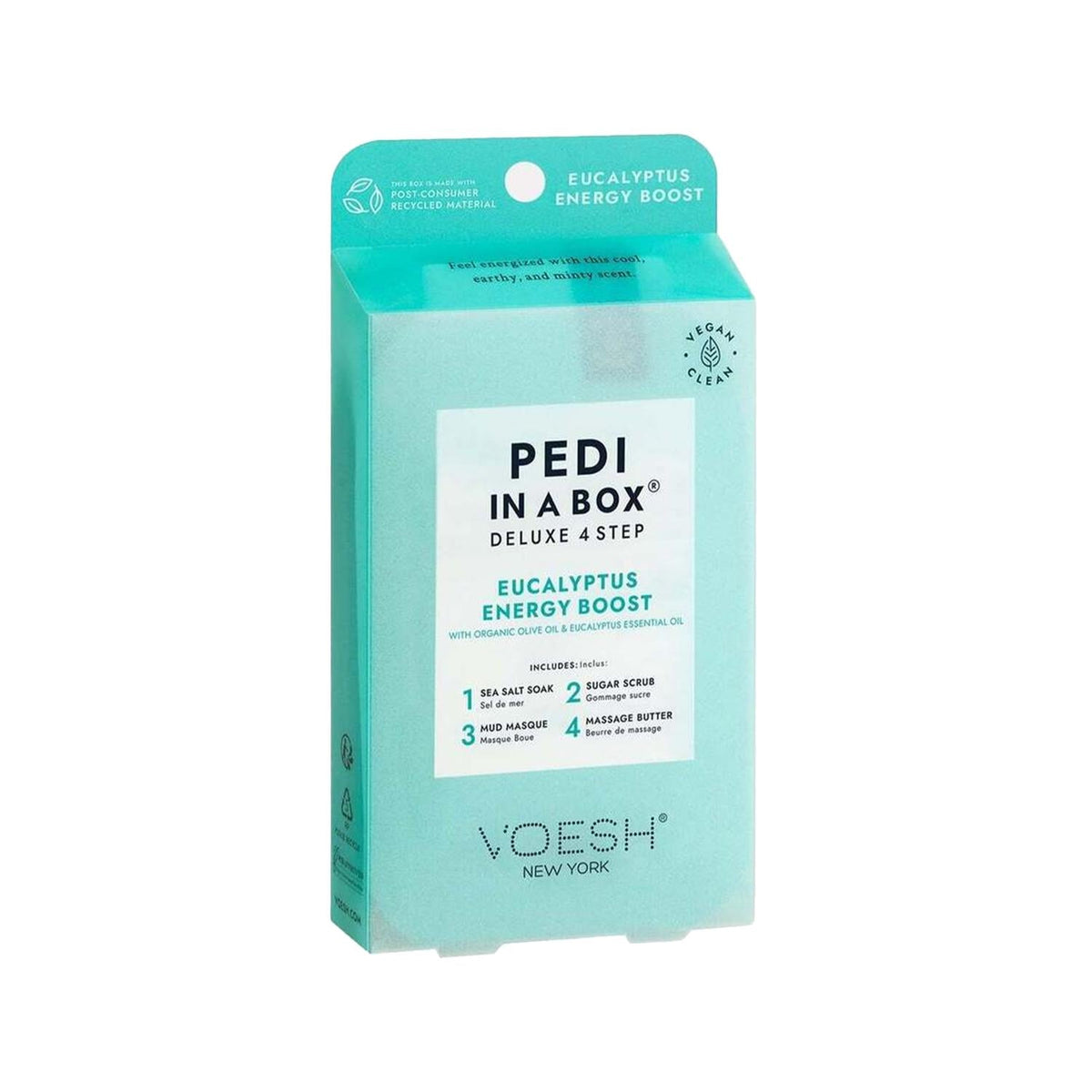 Voesh New York Pedi In A Box 4-Step Eucalyptus Pedicure Set