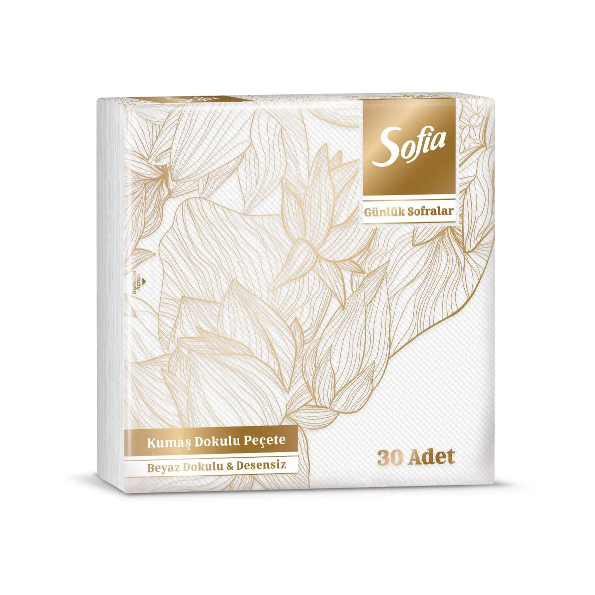 Sofia Fabric-Textured Paper Napkins 30-Pack