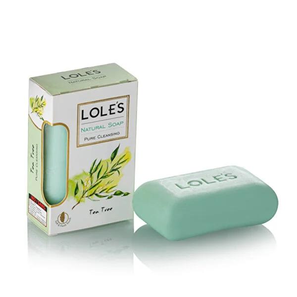 Lole's Tea Tree Oil Soap Bar - Natural, Soothing & Cleansing for Sensitive Skin - Herbal Plant-Based Soap - 150g