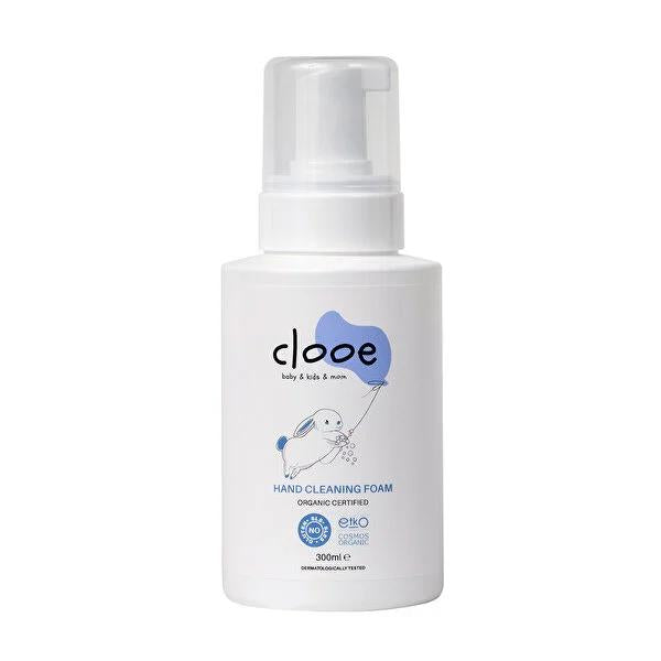 Clooe Organic Hand Cleansing Foam - Natural Aloe Vera & Blueberry Hand Soap for Sensitive Skin - Paraben & SLS Free - 10.14 fl oz