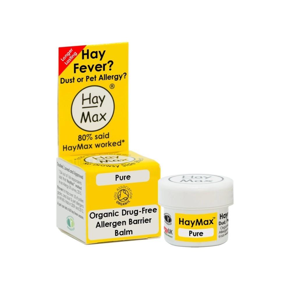 HayMax Organic Allergy Barrier Balm: Drug-Free Pollen, Dust & Pet Allergen Blocker - Natural Hay Fever Relief