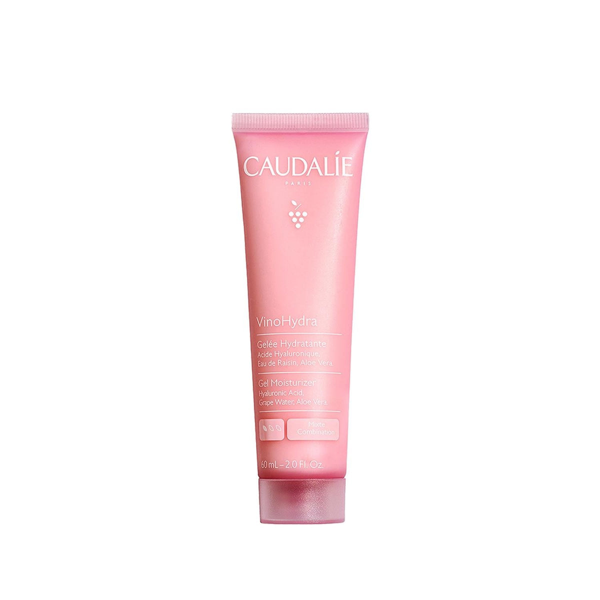 Caudalie VinoHydra Gel Moisturizer - 60ml Lightweight Hydrating Skincare for Dry & Sensitive Skin
