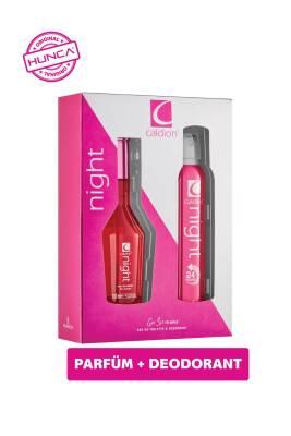 Caldion Night Perfume Set: Women's Night Fragrance & Deodorant Spray for Evening Freshness