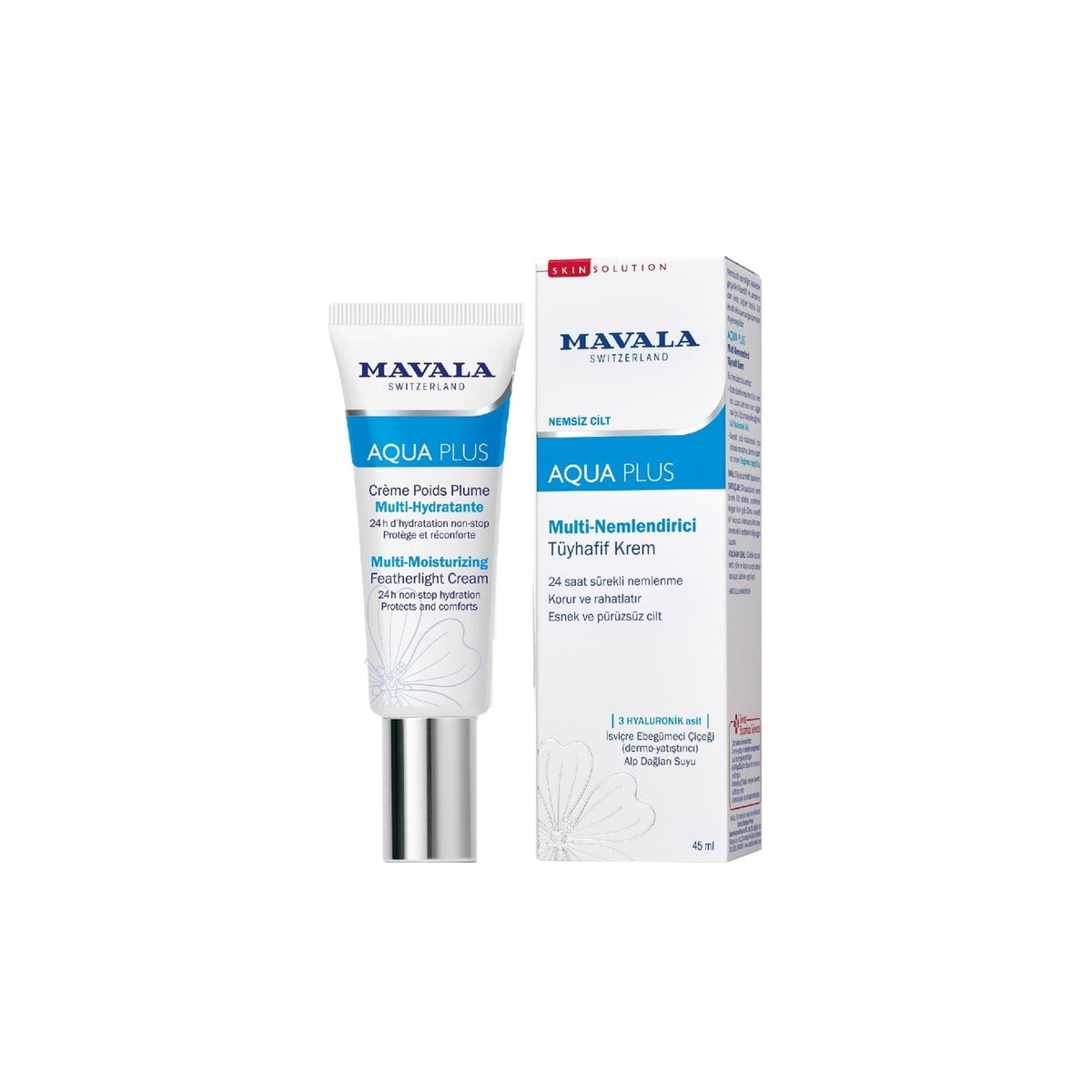 Mavala Mavala Aqua Plus Multi-Moisturizing Cream - Lightweight Hydration for Dry Skin - 1.52 fl oz