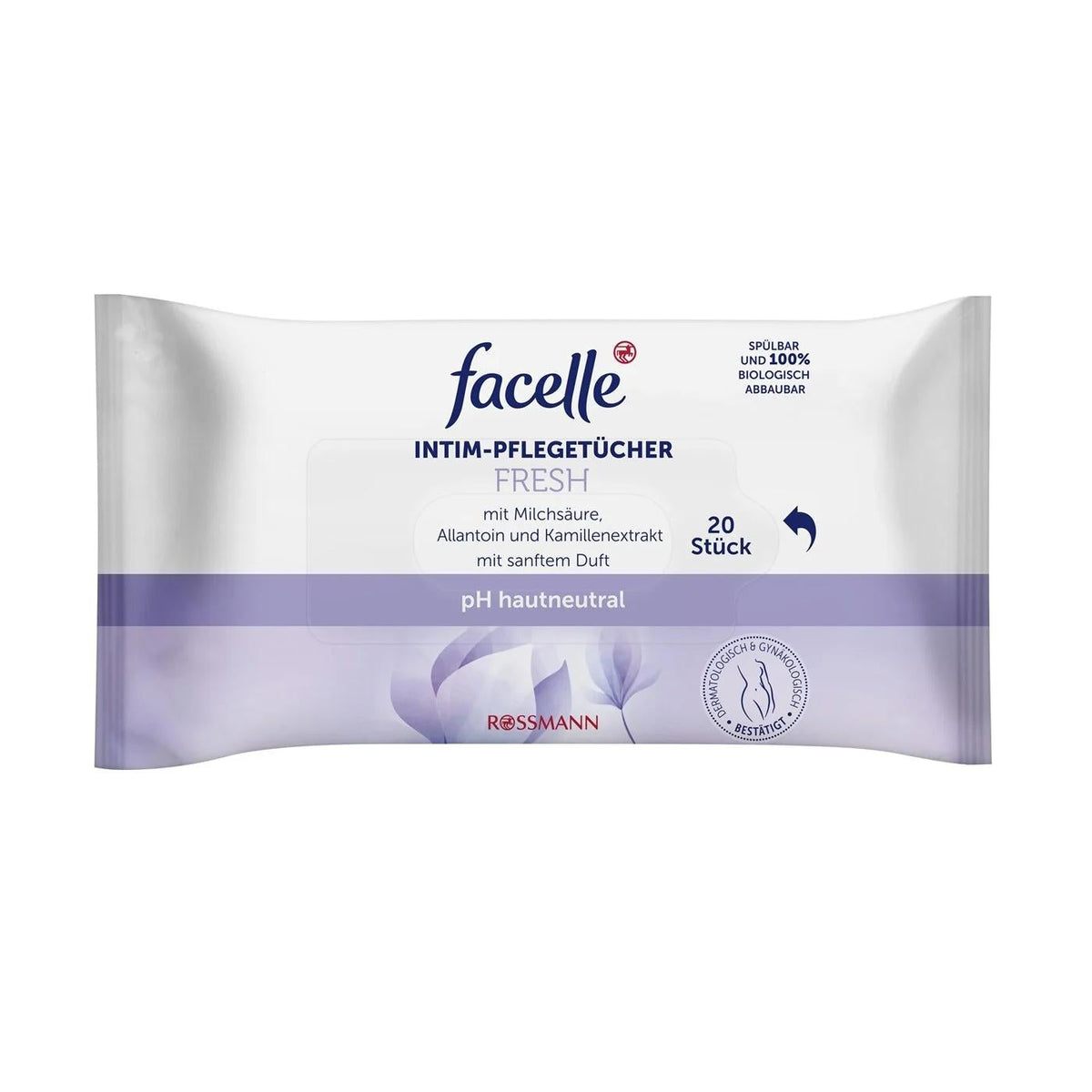 Facelle Intimate Hygiene Wipes for Gentle Cleansing 20 Count