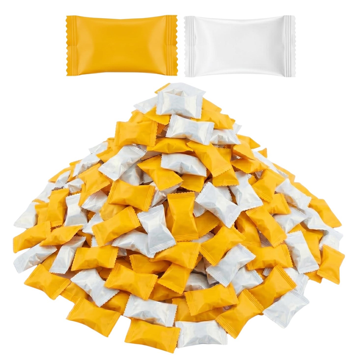 Yellow & White Buttermints 220ct – Individually Wrapped Butter Mints Bulk Candy for Lemon Baby Showers, Sunflower Weddings & Party Favors