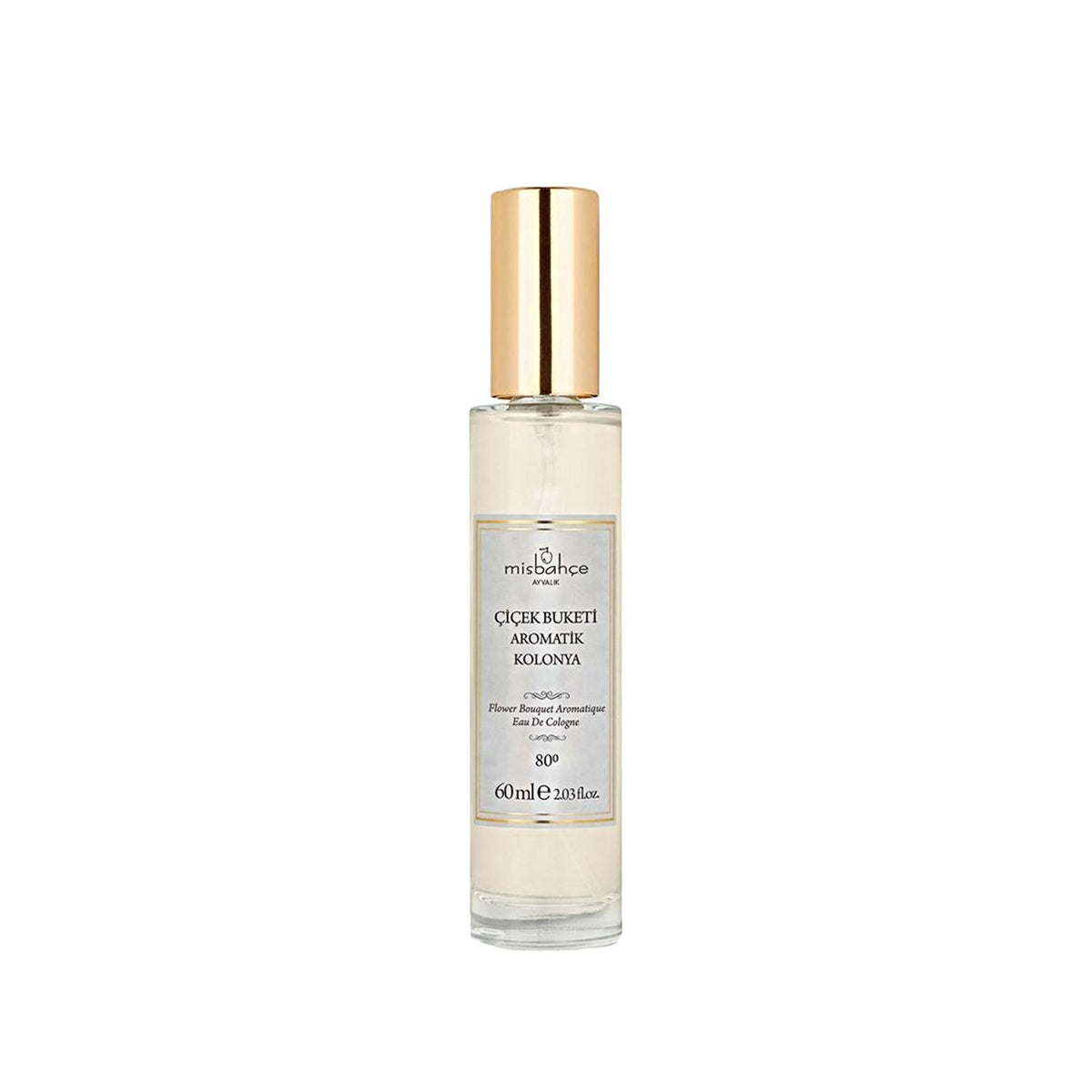 Misbahçe Aromatic Cologne - Flower Bouquet Fragrance, 60ml - Refreshing Cologne for Personal Use