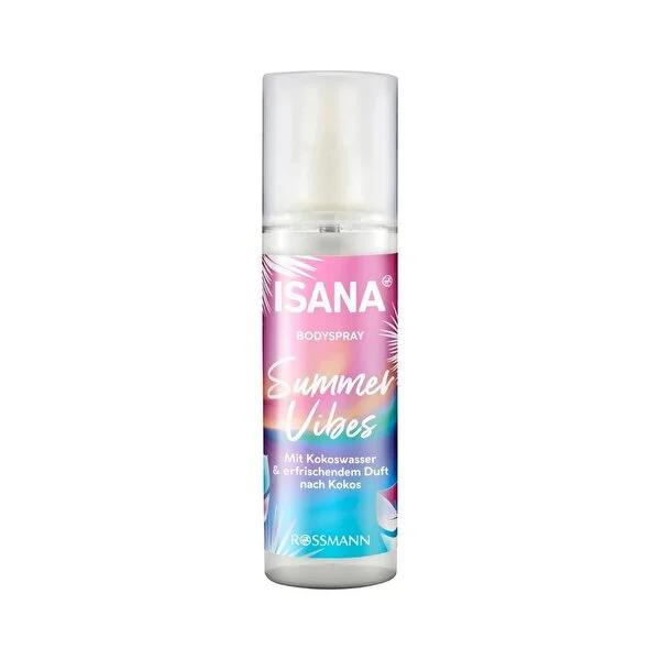 Isana Coconut Body Spray: Refreshing Summer Fragrance & Vegan Hydration - Coconut Water Body Mist, 6.76 fl oz