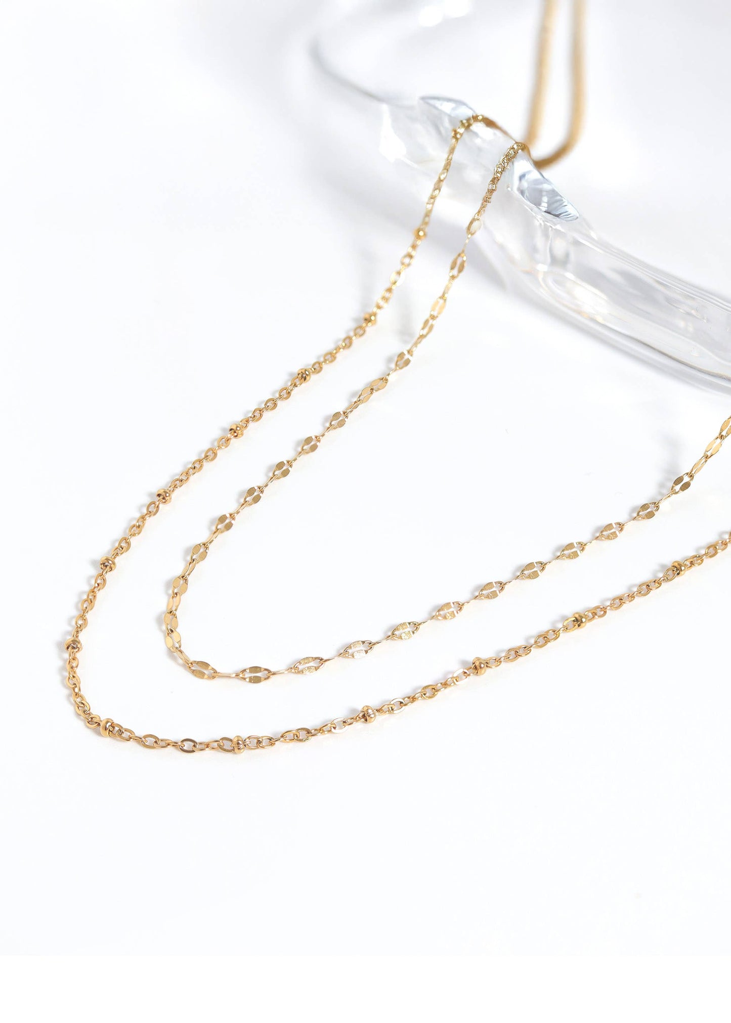 Collier de chaîne à lèvres en acier inoxydable