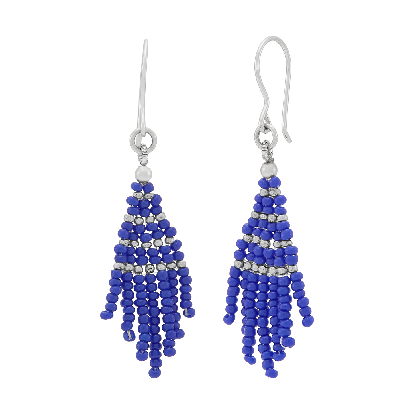 Silpada 'Endless Harmony' Sterling Silver Seed Bead Drop Earrings