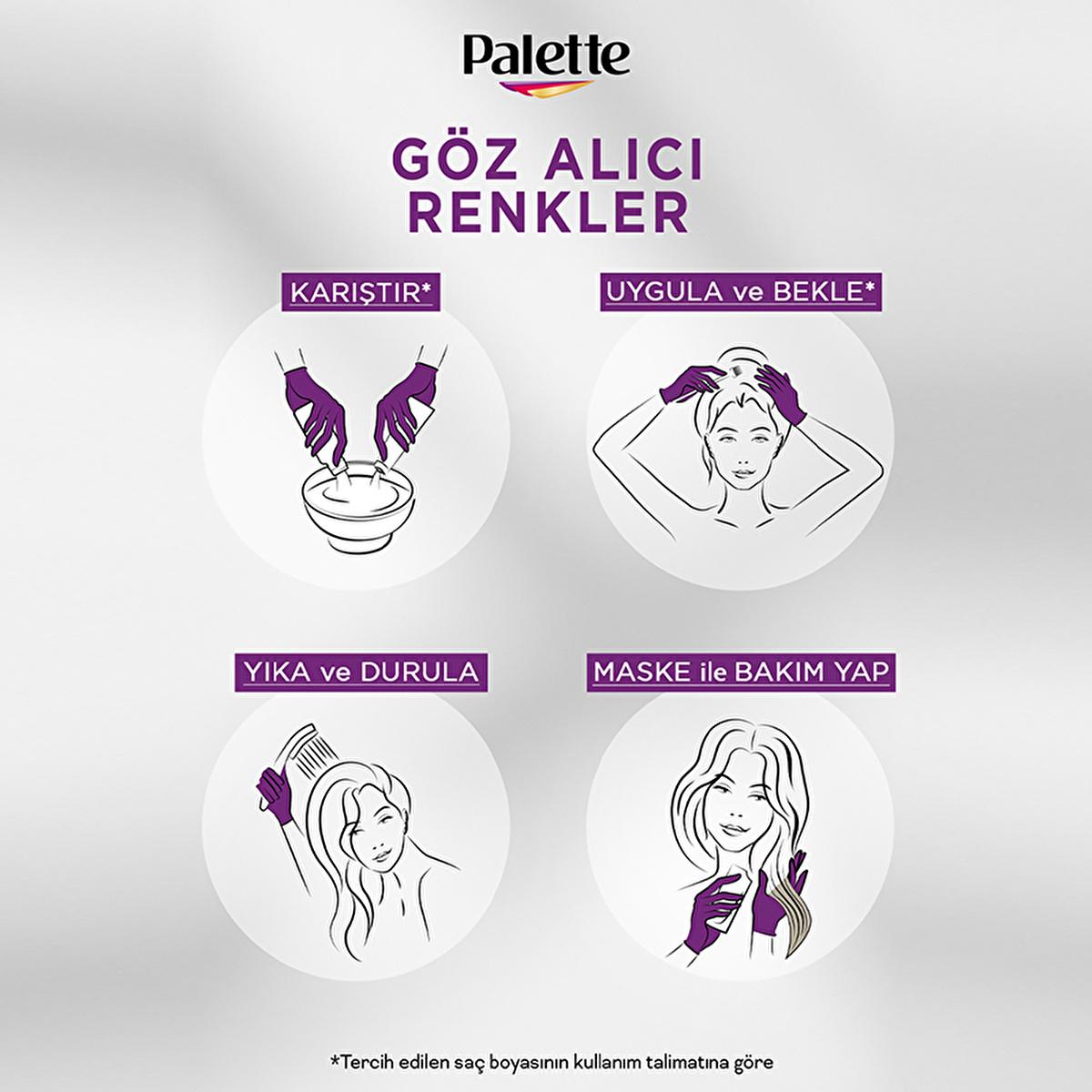 Palette Hair Dye - Vibrant Long-Lasting Color with Keratin Care