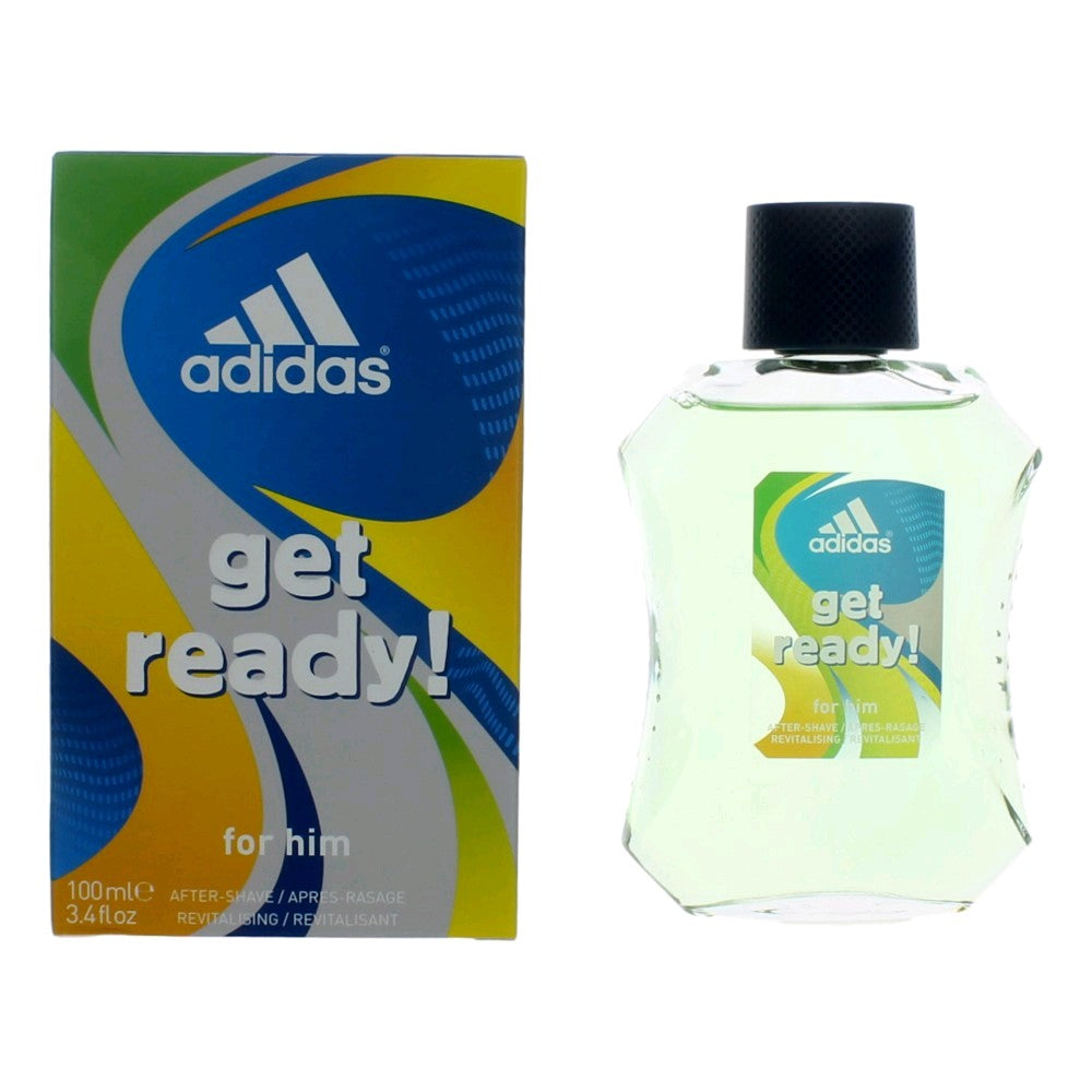Adidas Get Ready, 3.4 oz After Shave for Men