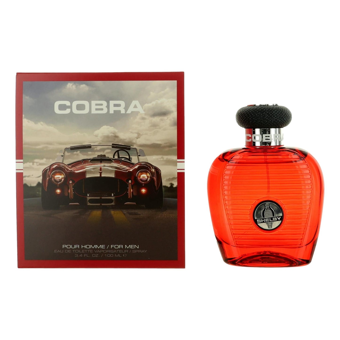 Cobra Red, 3.4 oz EDT Spray for Men