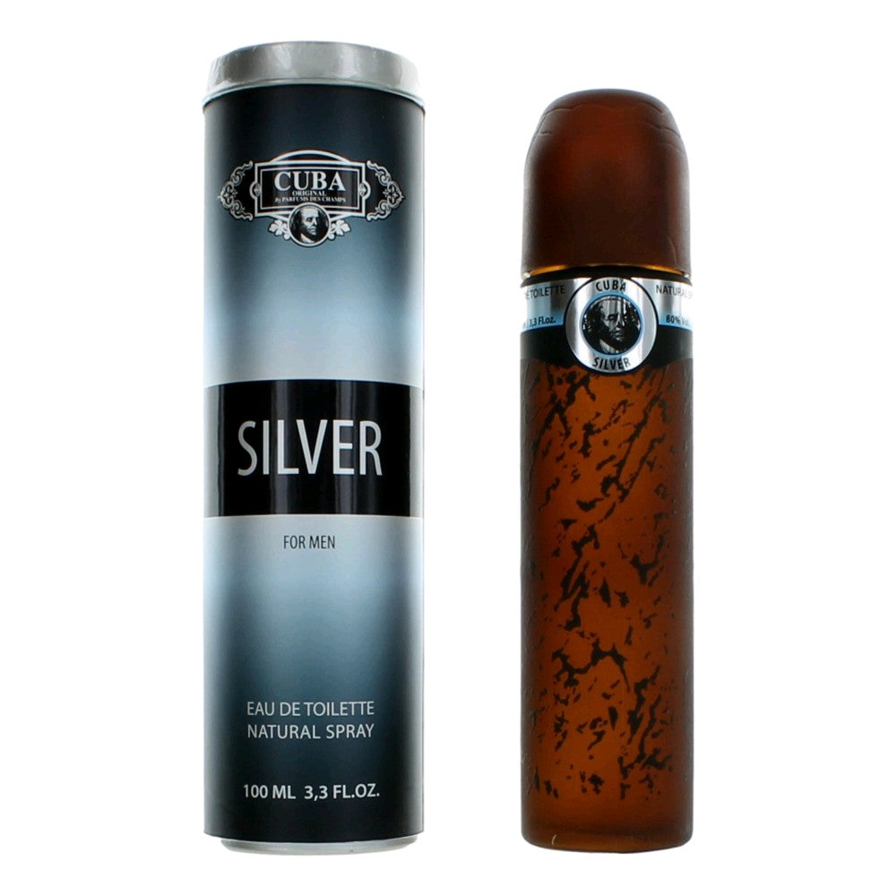 Cuba Silver, 3.4 oz EDT Spray for Men