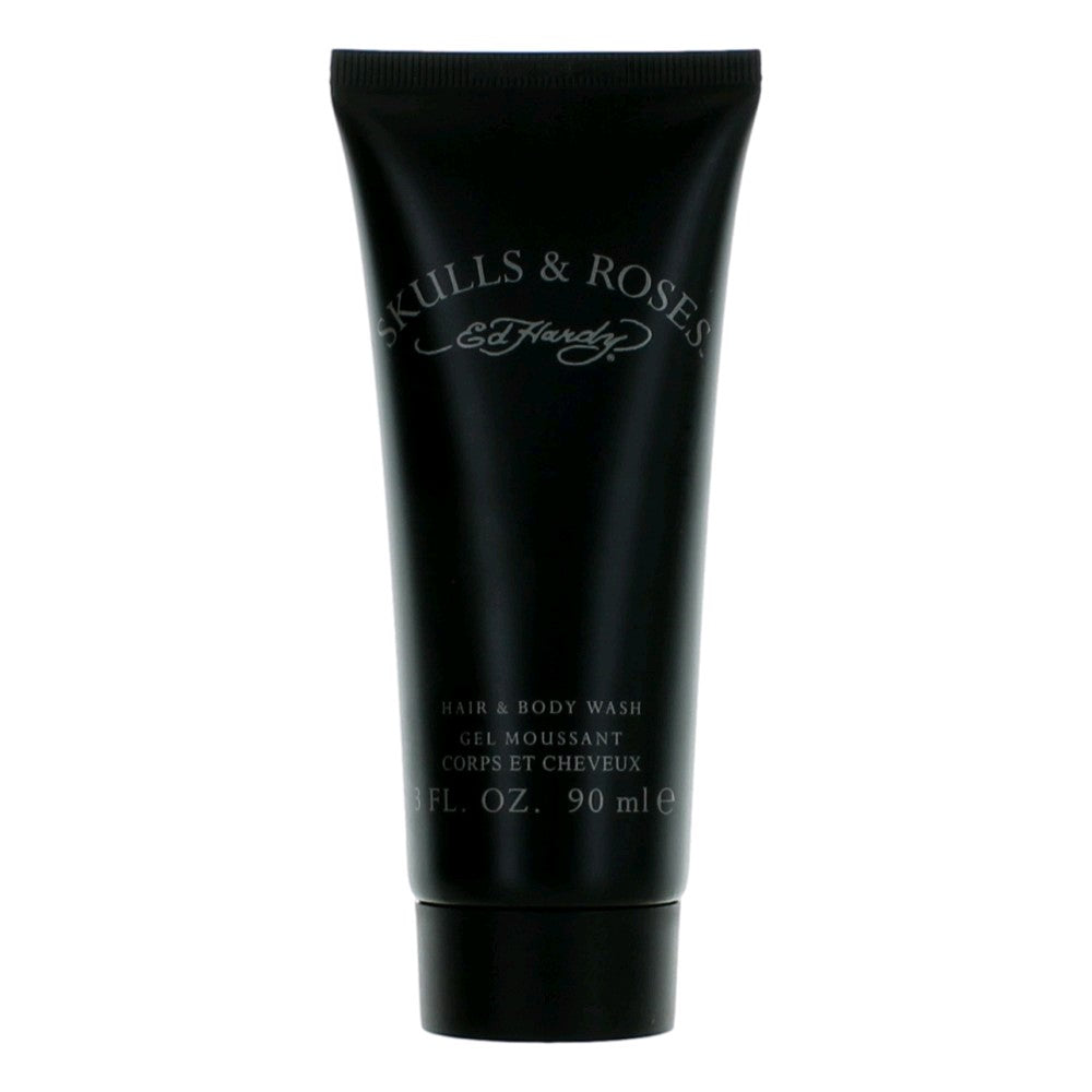 Ed Hardy Skulls & Roses, 3 oz Hair & Body Wash for Men