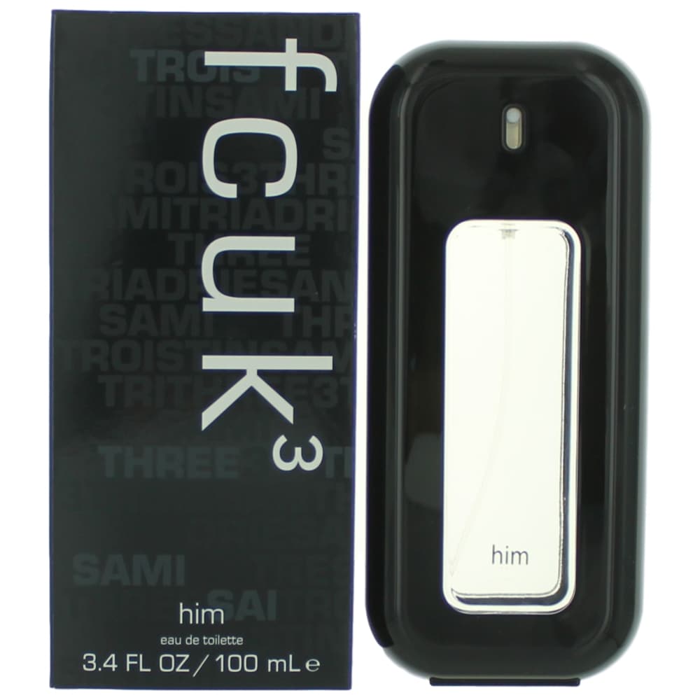 FCUK 3, 3.4 oz EDT Spray for Men