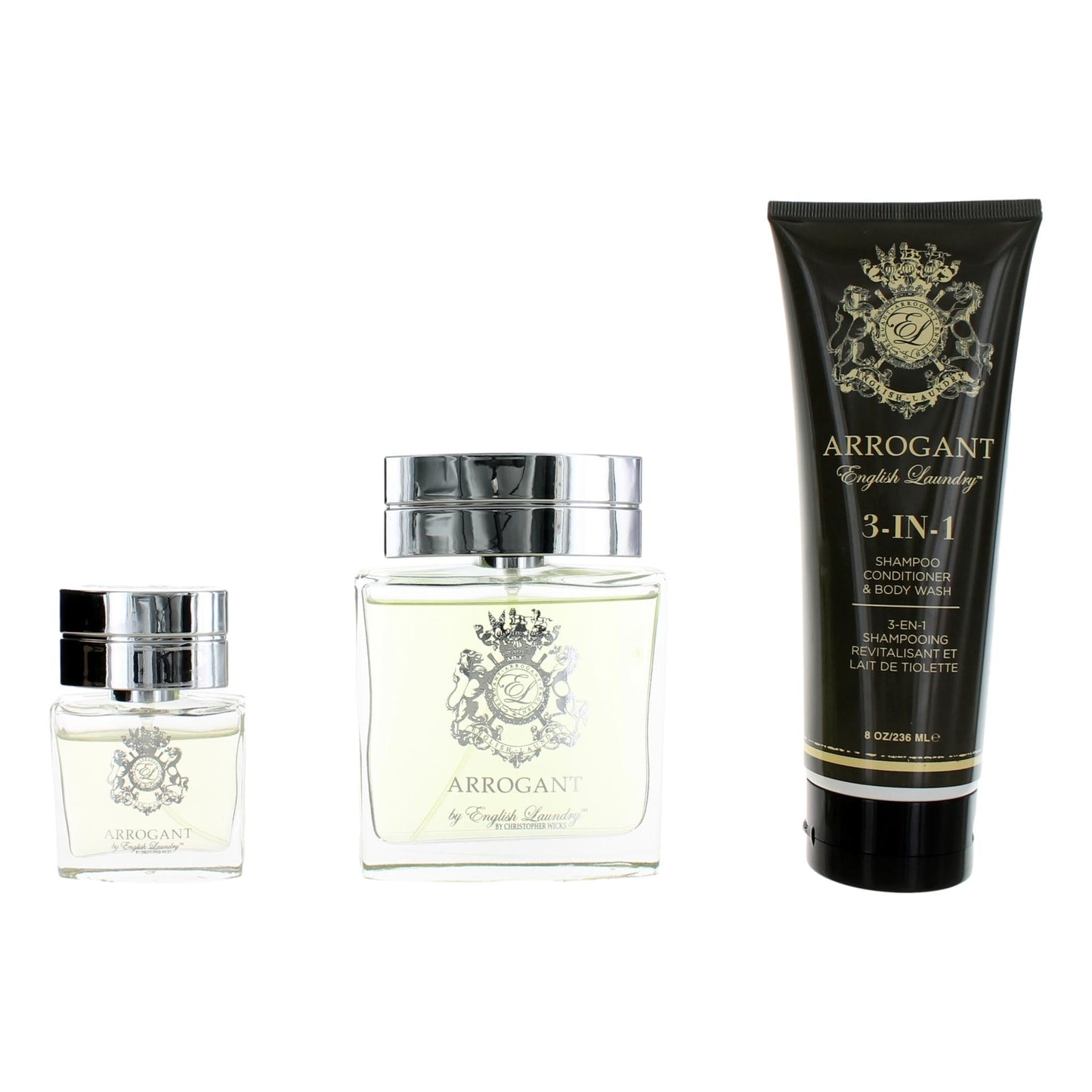 Arrogant, 3 Piece Gift Set for Men with 3.4 oz.