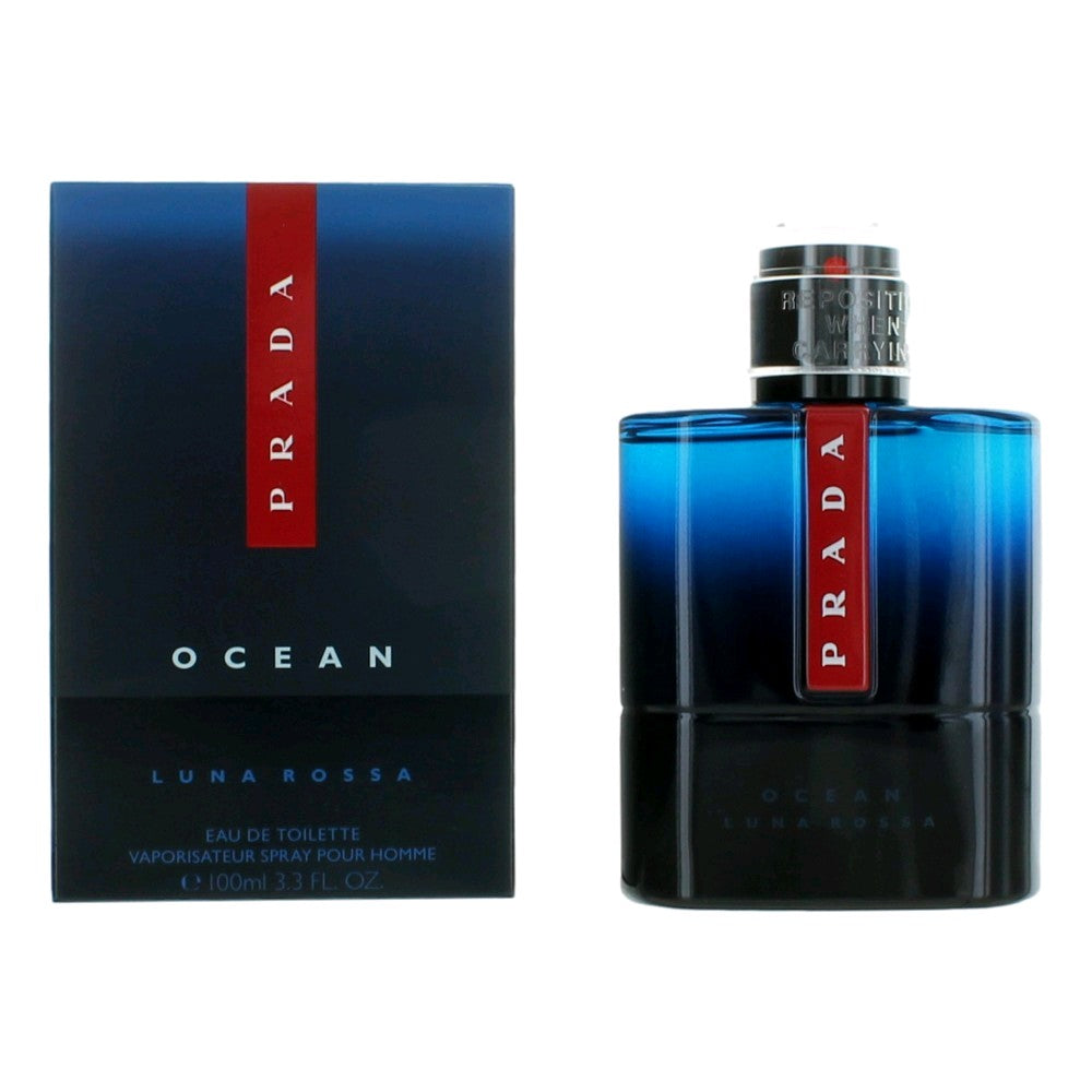 Prada Luna Rossa Ocean, 3.4 oz EDT Spray for Men