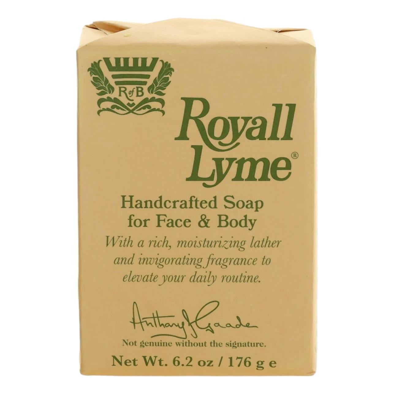 Royall Lyme, 6.2 oz Bar Soap for Men