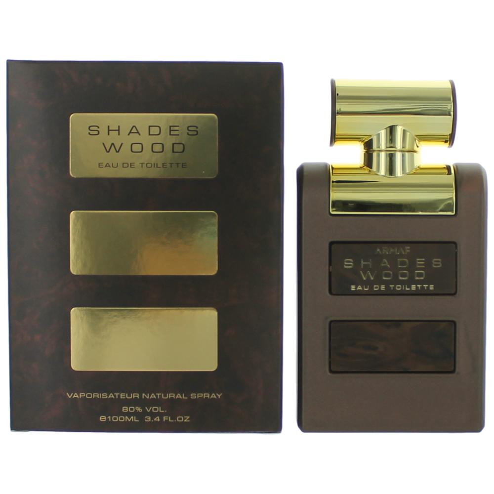 Shades Wood, 3.4 oz EDT Spray for Men