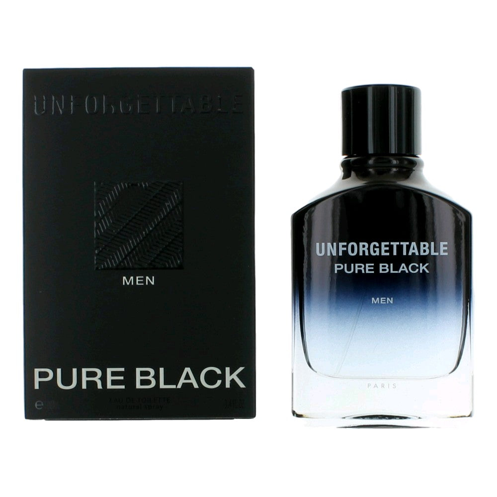 Unforgettable Pure Black, 3.4 oz EDT Spray for Men