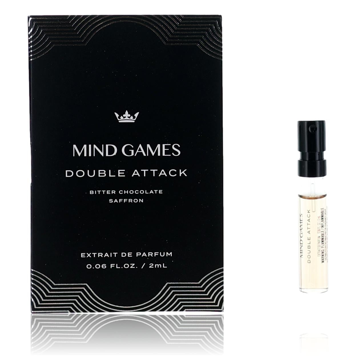 Double Attack, 0.06oz Extrait de Parfum for Unisex Sample