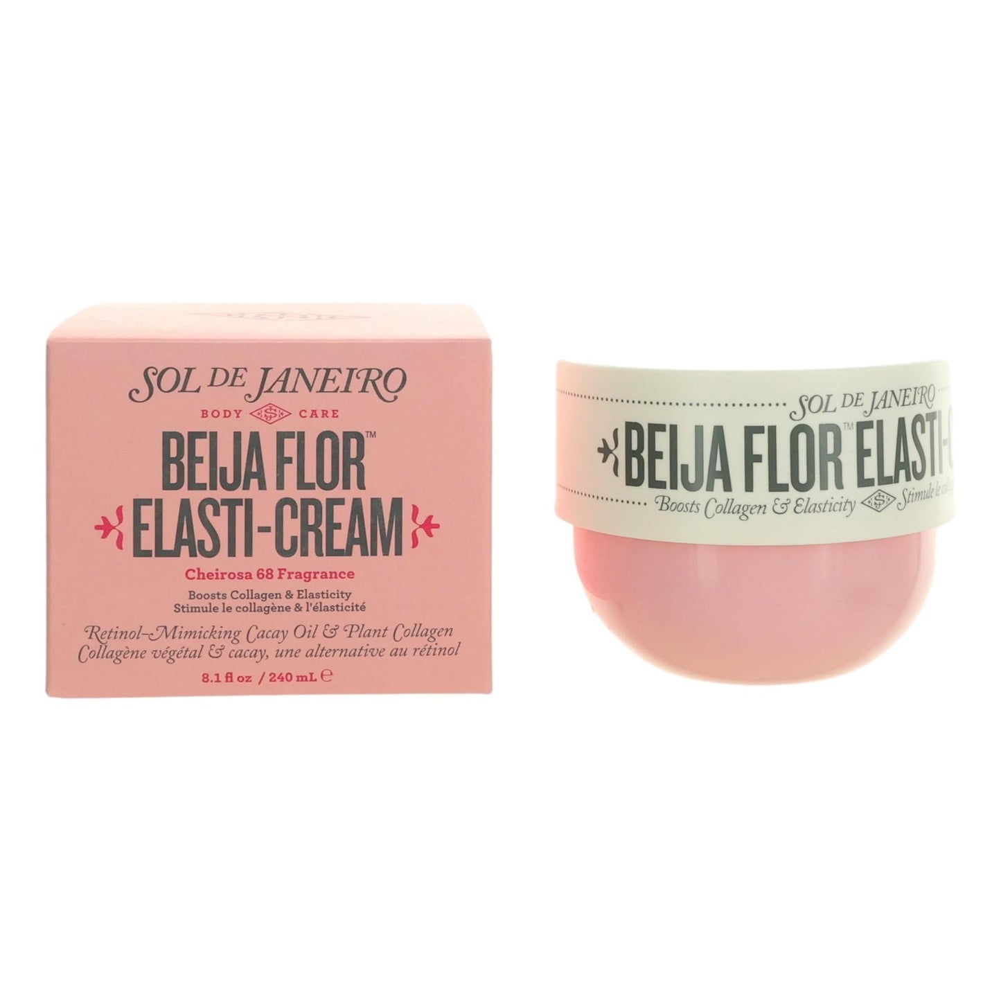 Beija Flor Elasti-Cream, 8 oz Body Cream for Women