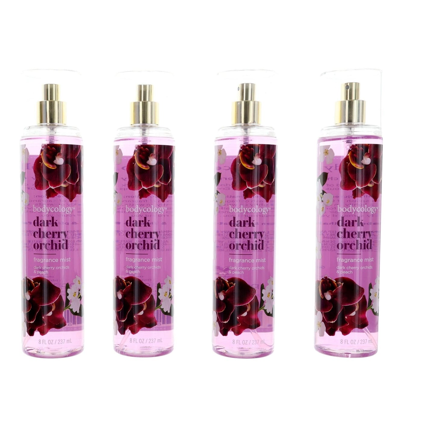 Dark Cherry Orchid, 4 Pack 8 oz Fragrance Mist for Women